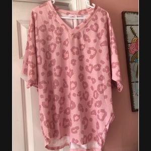 Pink Leopard Blouse from Pink Lily